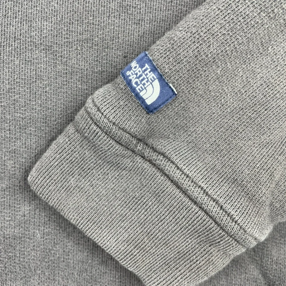 The North Face Sweater Mens Large Brown Shawl Collar Waffle Lined Pullover